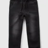 Black Ribbed Waist Jeans (1-7yrs)