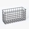 Black Slim Wire Storage Basket