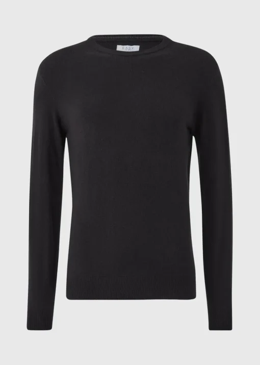 Black Soft Touch Crew Neck Jumper