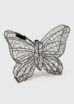 Black Solar Wire Butterfly