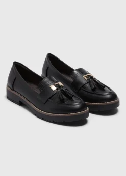Black Tassel Loafers