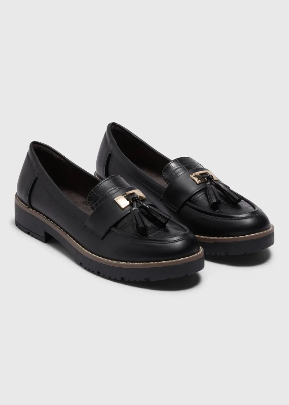 Black Tassel Loafers