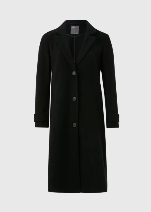 Black Textured Coat