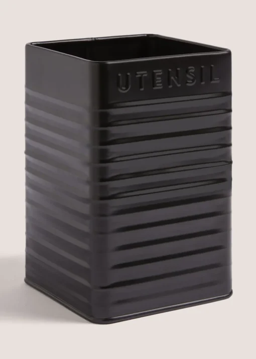 Black Utensil Pot (11cm x 17cm)