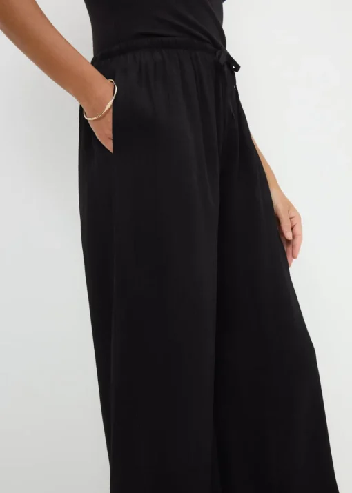 Black Wide Leg Trousers