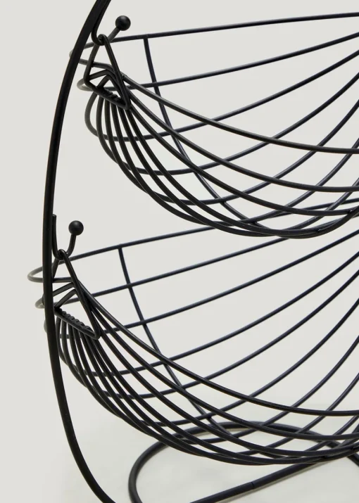 Black Wire Stackable Storage Basket