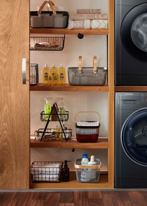 Black Wire Stackable Storage Basket