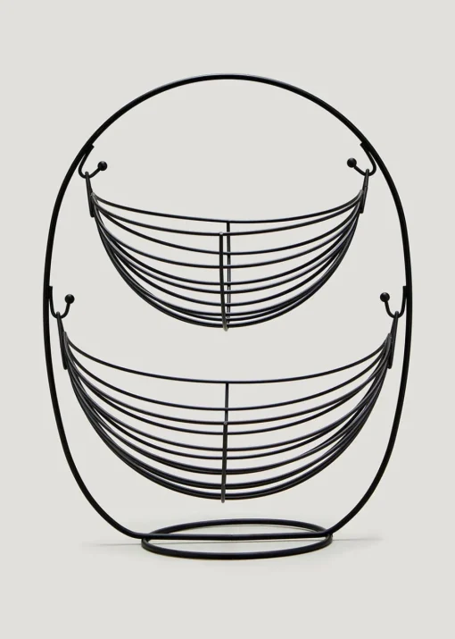 Black Wire Stackable Storage Basket