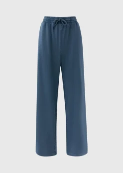 Blue Acid Wash Jogging Bottoms