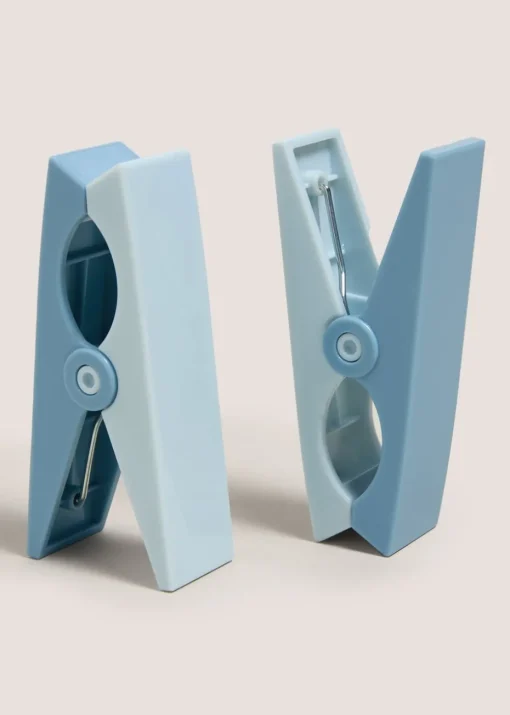 Blue Beach Towel Clips