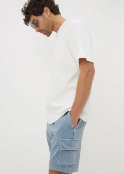 Blue Cargo Shorts