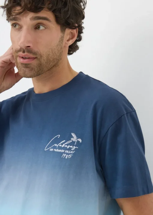 Blue Dip Dye T-Shirt
