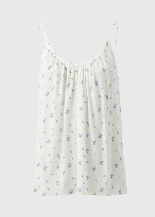 Blue Ditsy Floral Cami Top