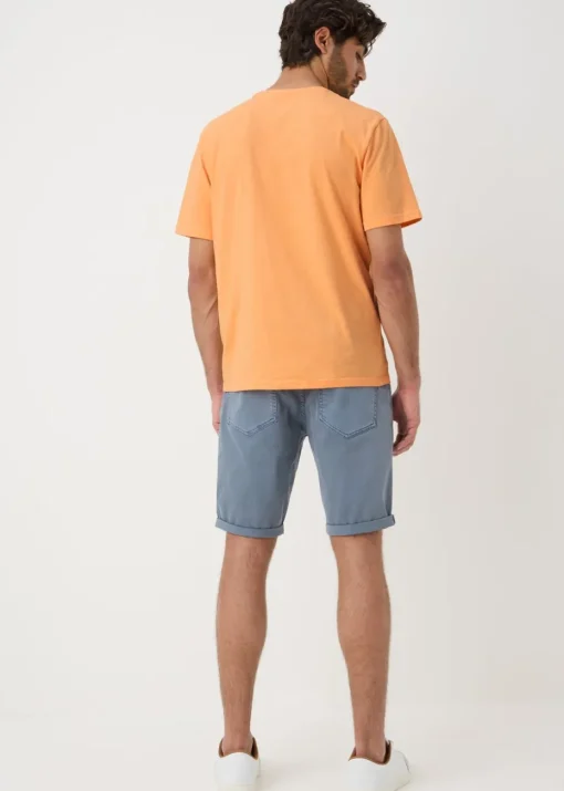 Blue Garment Dyed Shorts