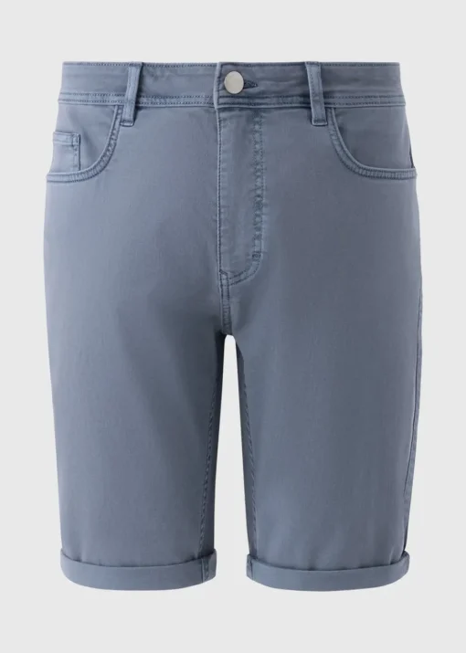 Blue Garment Dyed Shorts