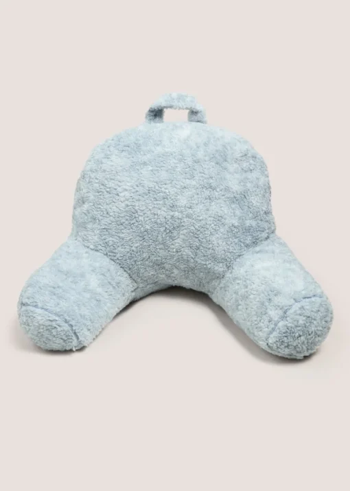 Blue Marl Teddy Cushion