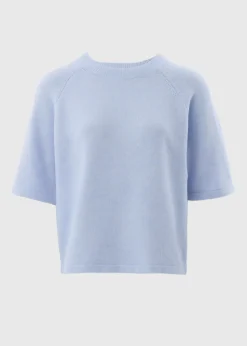Blue Short Sleeve Jumper