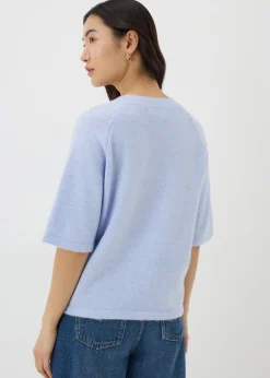 Blue Short Sleeve Jumper