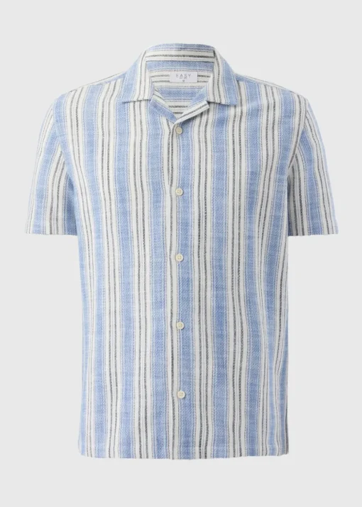 Blue Stripe Cheesecloth Shirt