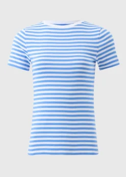 Blue Stripe Fitted T-Shirt