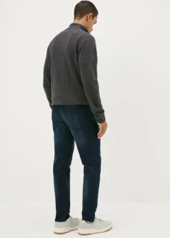 Blue Tapered Slim Fit Jeans