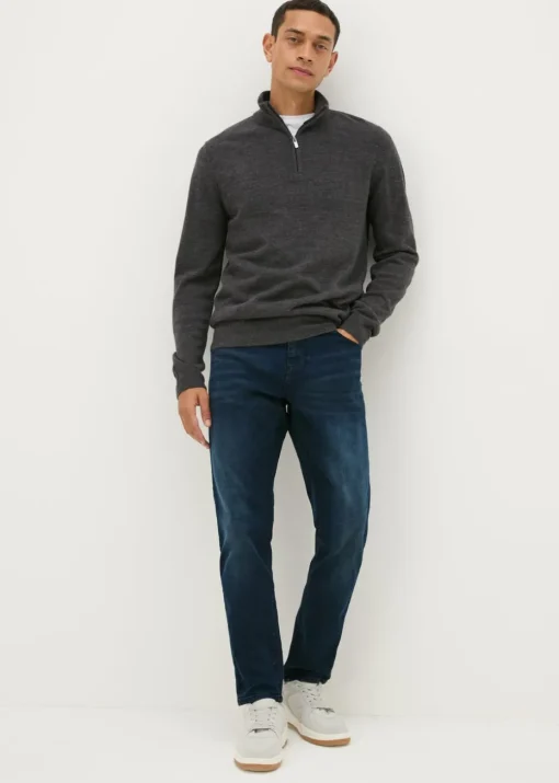 Blue Tapered Slim Fit Jeans