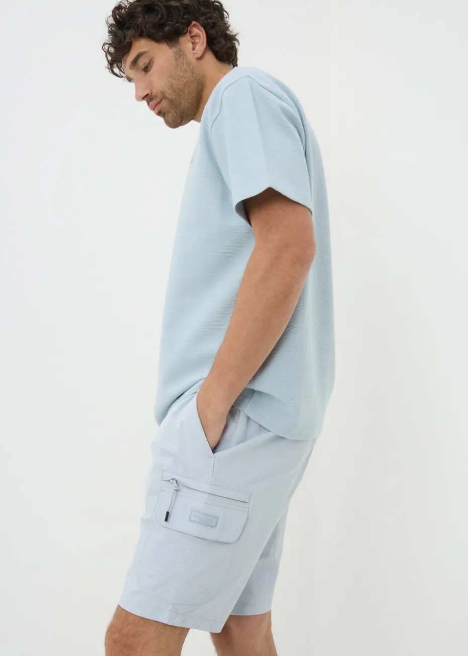 Blue Tech Cargo Shorts