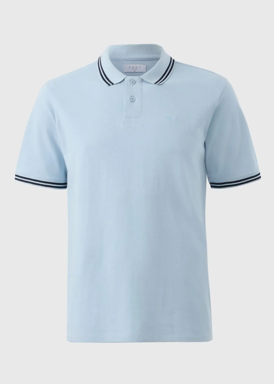 Blue Tipped Polo Shirt