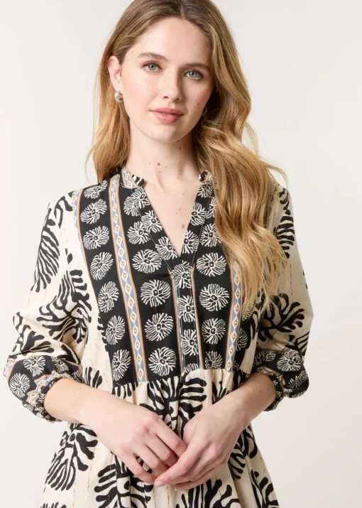 Blue Vanilla Black Oversized Smock Dress
