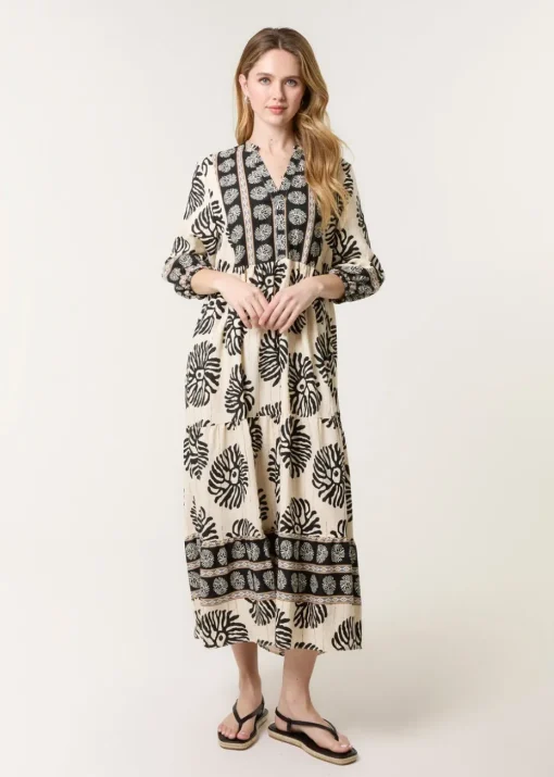 Blue Vanilla Black Oversized Smock Dress