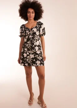 Blue Vanilla Black Ring Detail Mini Dress