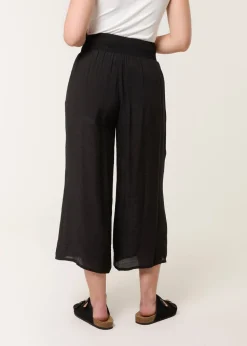 Blue Vanilla Black Shirred Culottes