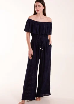 Blue Vanilla Blue Bardot Jumpsuit