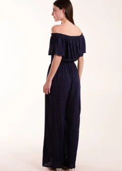 Blue Vanilla Blue Bardot Jumpsuit