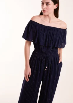 Blue Vanilla Blue Bardot Jumpsuit