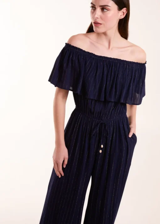 Blue Vanilla Blue Bardot Jumpsuit