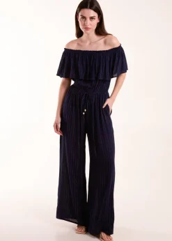 Blue Vanilla Blue Bardot Jumpsuit
