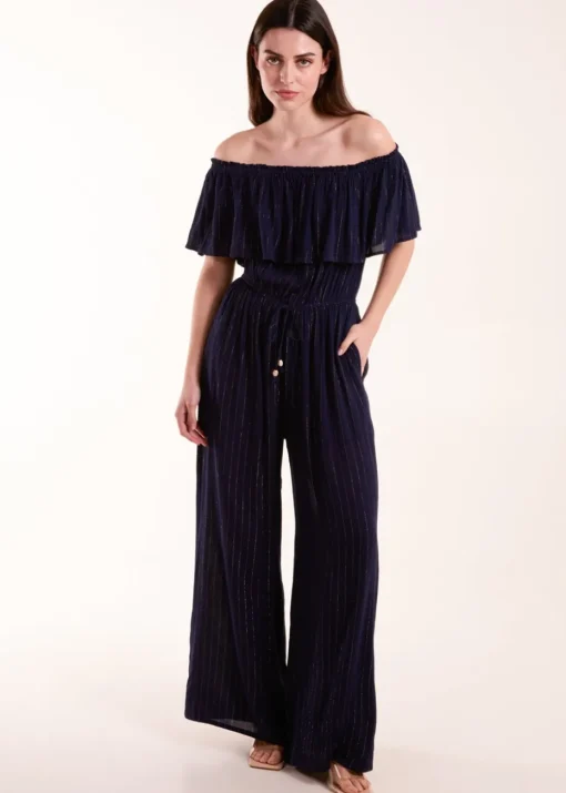 Blue Vanilla Blue Bardot Jumpsuit
