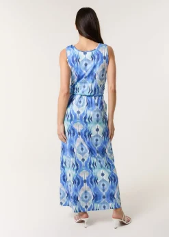 Blue Vanilla Blue Bubble Hem Maxi Dress