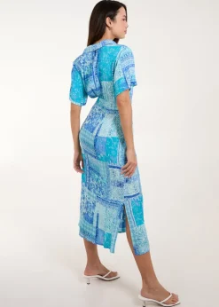 Blue Vanilla Blue Button Through Shirt Dress