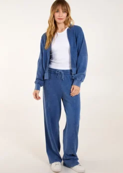 Blue Vanilla Denim Bomber Jacket & Jogger Set