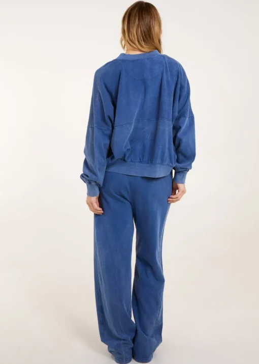 Blue Vanilla Denim Bomber Jacket & Jogger Set