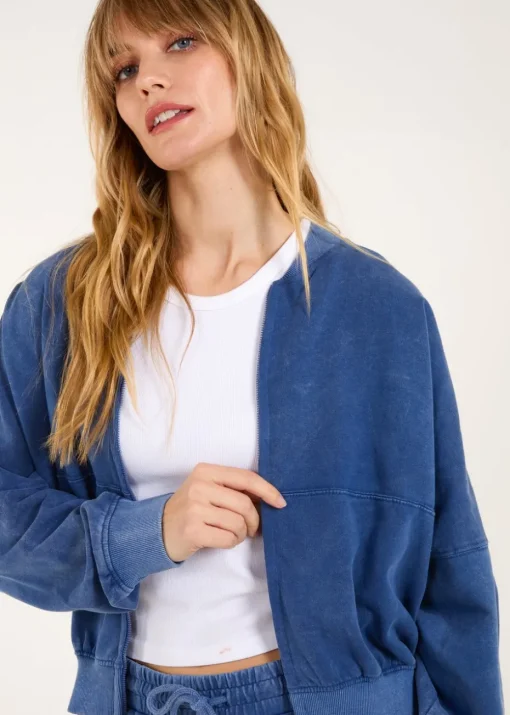 Blue Vanilla Denim Bomber Jacket & Jogger Set