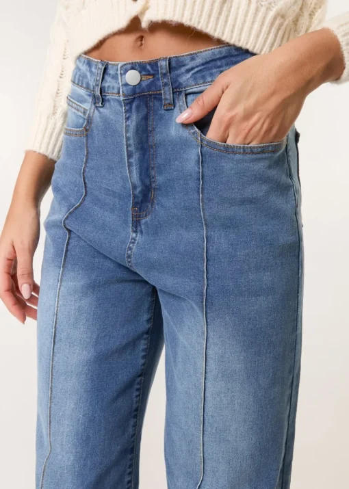 Blue Vanilla Denim Wide Leg Denim Jeans