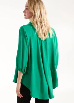 Blue Vanilla Green Batwing Shirt
