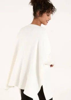 Blue Vanilla Ivory Diamante V Neck Jumper