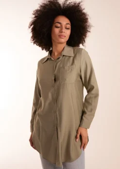 Blue Vanilla Khaki Striped Shirt