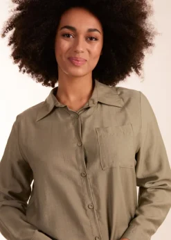 Blue Vanilla Khaki Striped Shirt