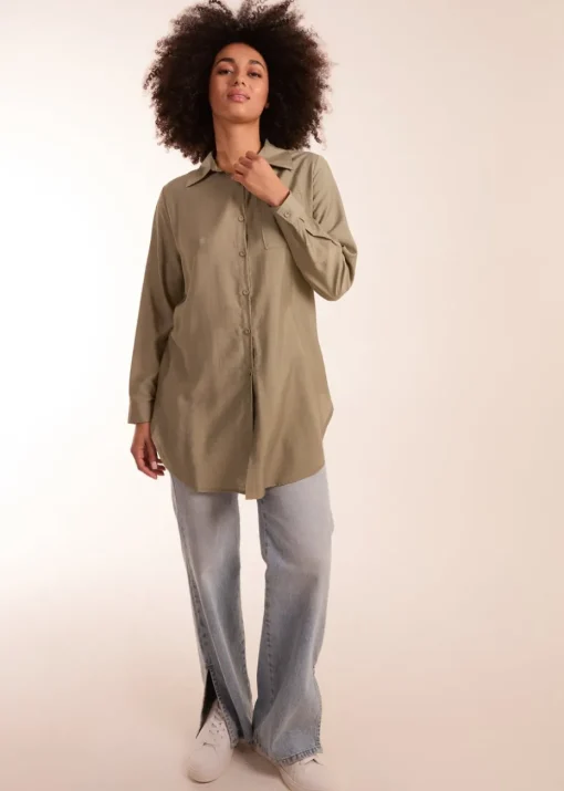 Blue Vanilla Khaki Striped Shirt