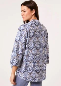 Blue Vanilla Navy 3/4 Sleeve Kimono